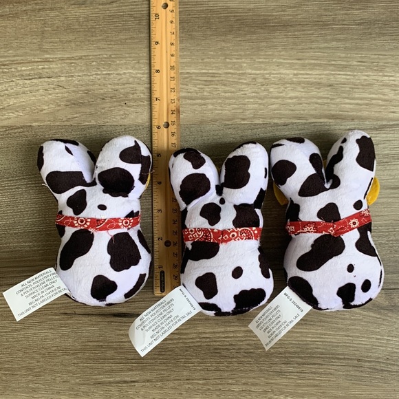 Peeps Bunny Cow Print Plush Farm House Frankford Rabbit Peep New Farmer Cowboy - Picture 3 of 4